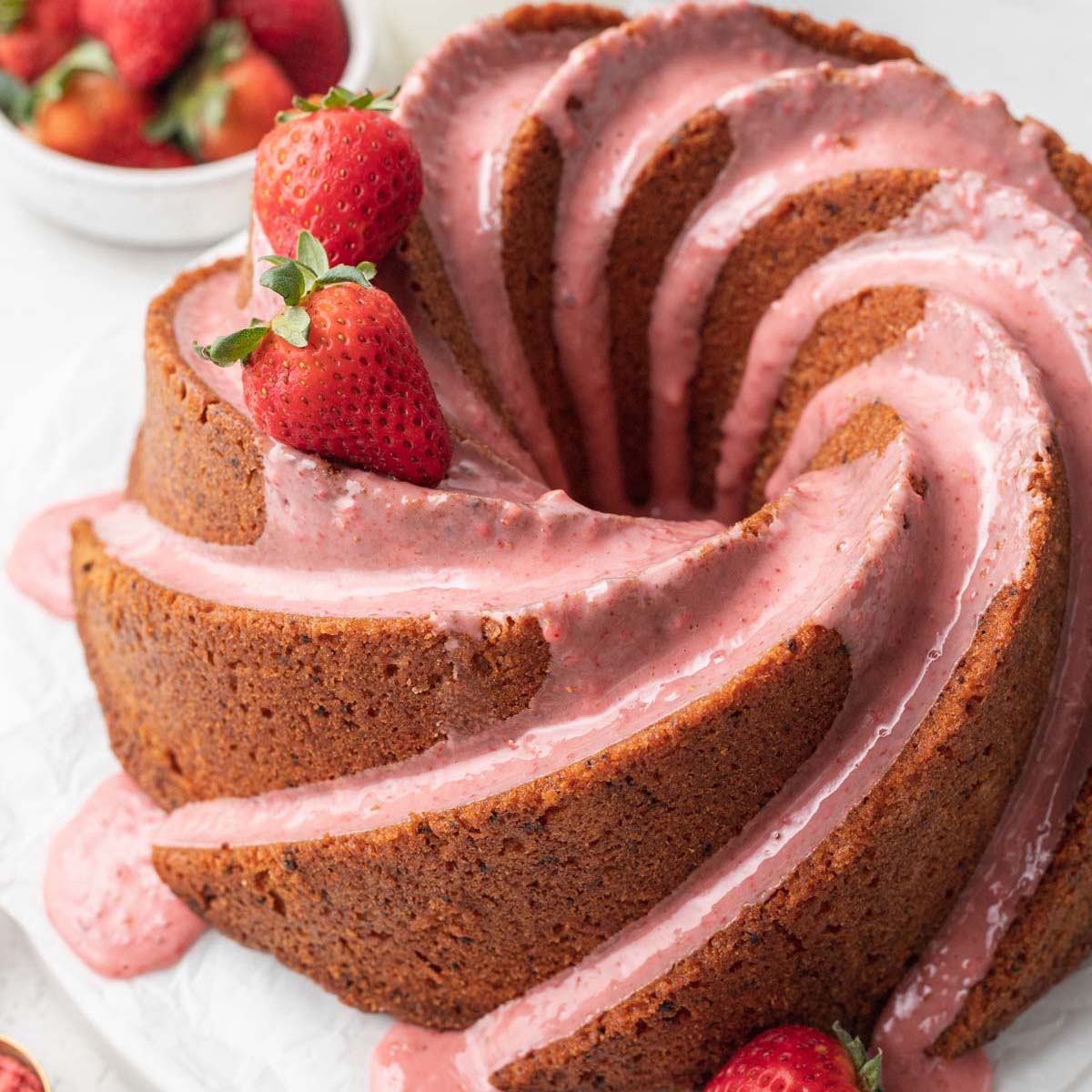 WM Strawberry Pound Cake