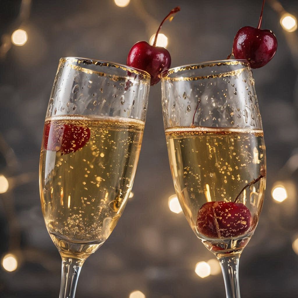 Cherry Champagne Toast